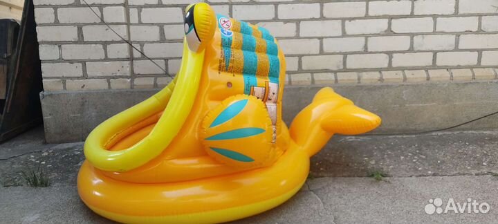 Детский надувной бассейн с навесом