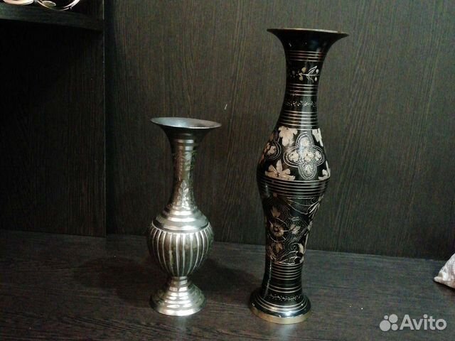 Вазы Индия. Латунь. Фужеры,ссср