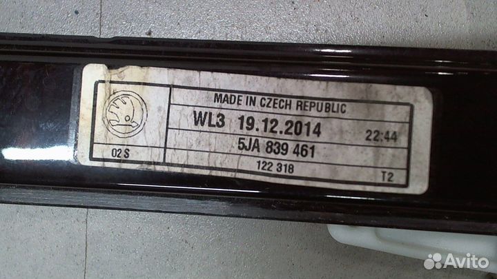 Стеклоподъемник механический Skoda Rapid, 2015