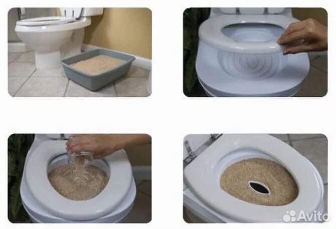 Лоток для приучения кошек к унитазу