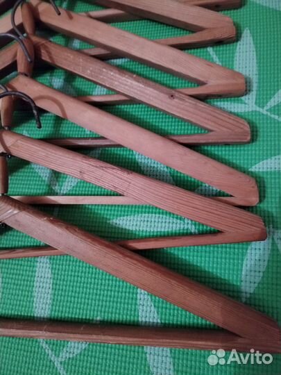 Вешалки плечики дерево винтаж СССР комплект 9 шт