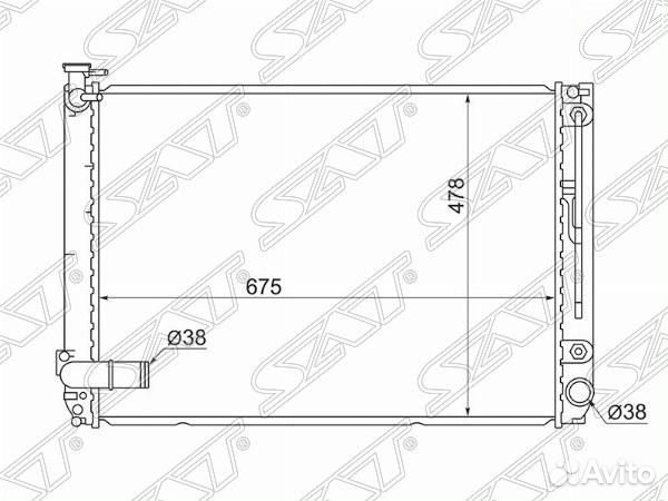 Радиатор Toyota Harrier (XU30) 03-13 / Lexus RX 03-09