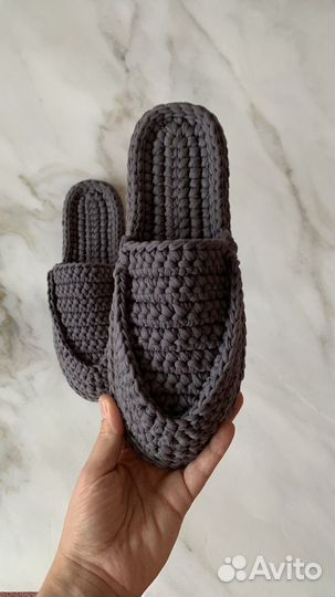 Мюли женские вязаные