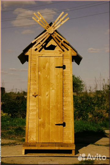 Дачный туалет с лебедем ехз 836