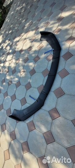 Губа переднего бампера универсальная,сплиттер150мм