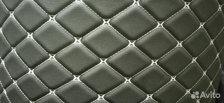 Экокожа стеганая ромб