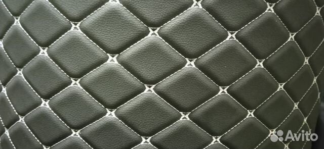 Экокожа стеганая ромб