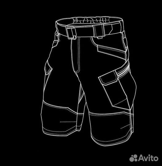 Тактические шорты черные