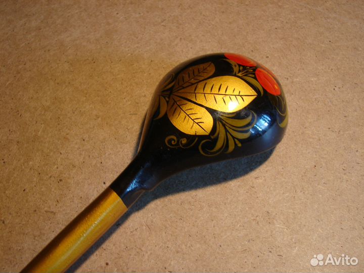 Ложка деревянная длинная хохлома