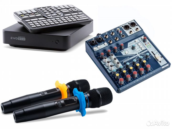 Караоке система с комплектом Evobox VIP MIX plus