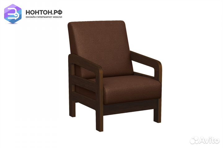 Кресло Вега-34 темно-коричневое