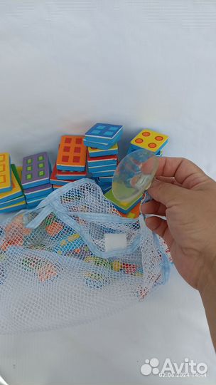 Набор для игры в ванной стикеры Город