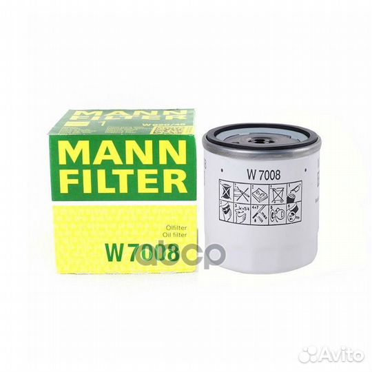 Фильтр масляный W7008 mann-filter