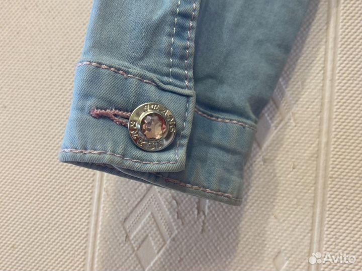 Джинсовый костюм джинсовка джинсы 86 92