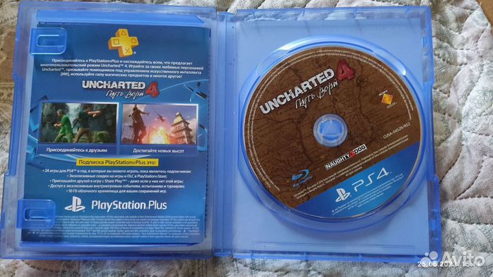 Продам или обменяю диск на ps4 uncharted 4