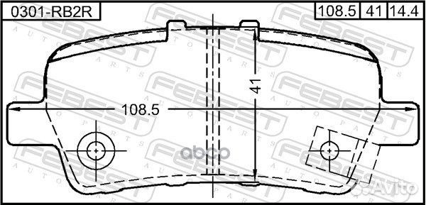 Колодки тормозные задние honda odyssey III (RHD