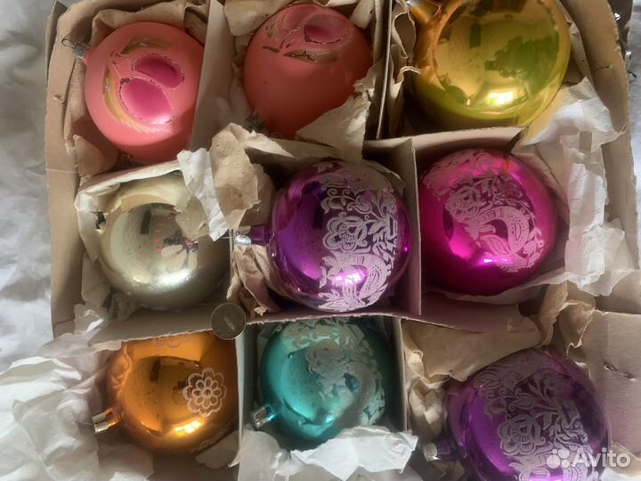 Елочные игрушки СССР