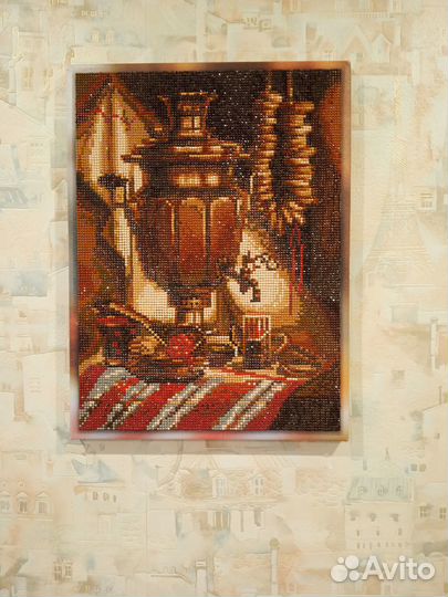 Готовая картина, алмазная мозаика