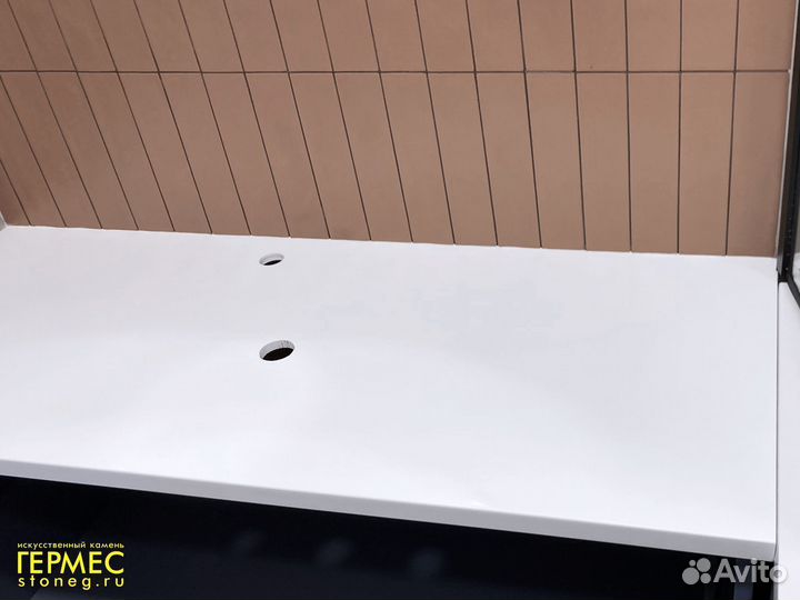 Hi-Macs белая столешница из акрилового камня м2