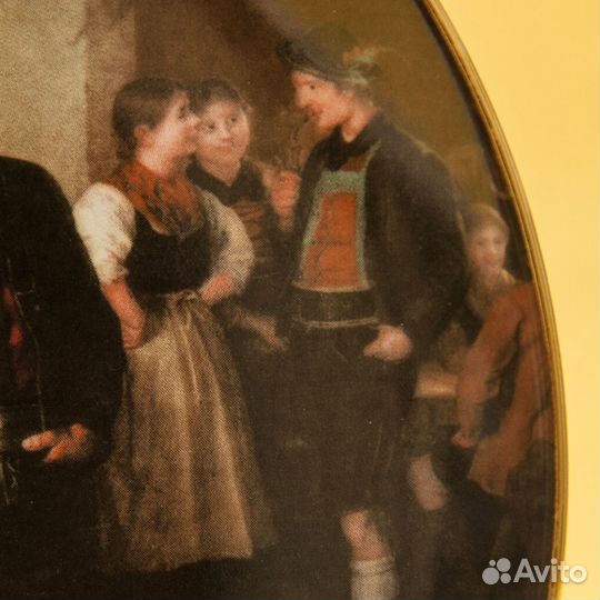 Коллекционная Тарелка танцы Фарфор Австрия