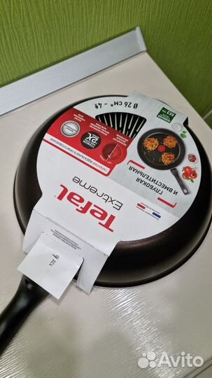 Сковорода tefal с крышкой новая