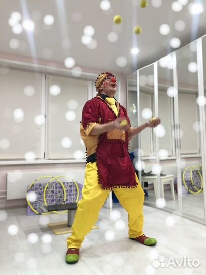 Артист, клоун, фокусы, цирковое шоу на праздник