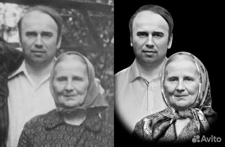 Ретушь фотографий для памятника