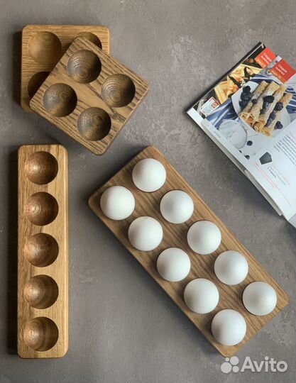 Деревянная подставка для яиц