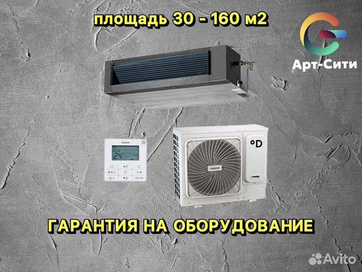 Канальный кондиционер С вентиляцией royal clima