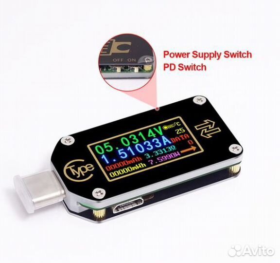 Тестер акумуляторных батарей RuiDeng TC66