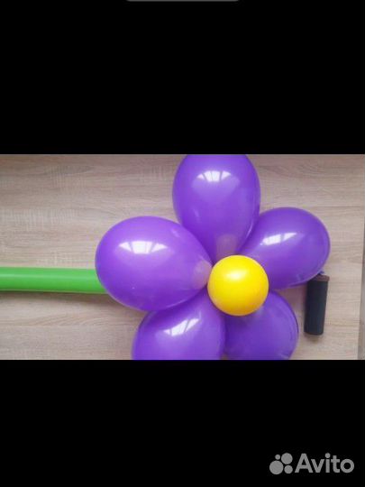 Ромашка из воздушных шаров, букеты из шаров