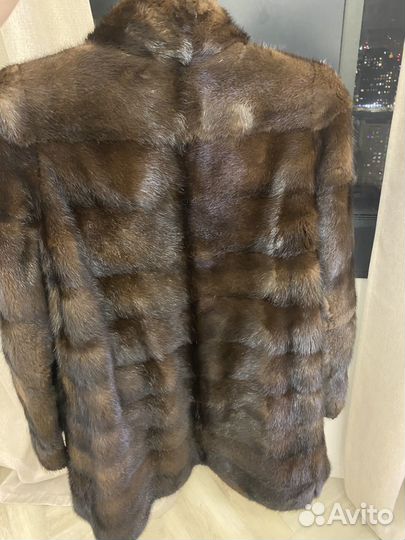 Шуба норковая поперечка 44-46 почти новая