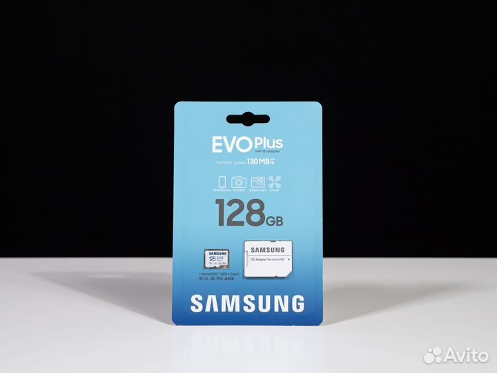 Карта памяти MicroSD Samsung EVO Plus U3 128gb