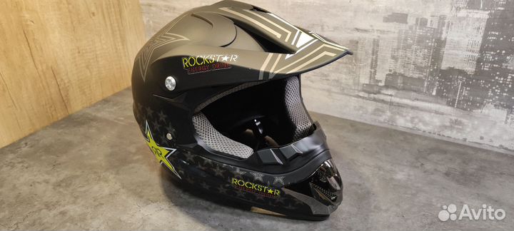 Кроссовый шлем с очками