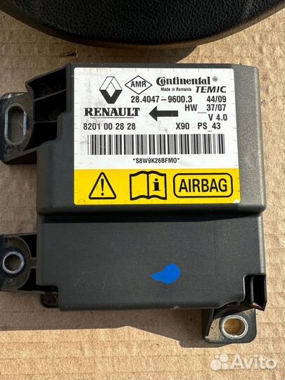 Подушка безопасности в руль Renault Logan 1