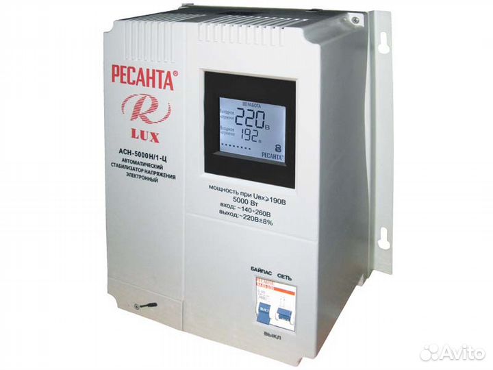 Стабилизатор цифровой Ресанта асн-5000Н/1-Ц Lux