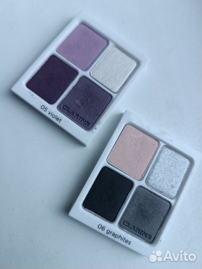 Clarins тени палетка тестеры