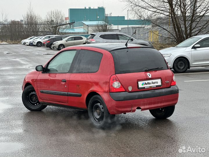Renault Clio 1.1 МТ, 2002, 275 000 км
