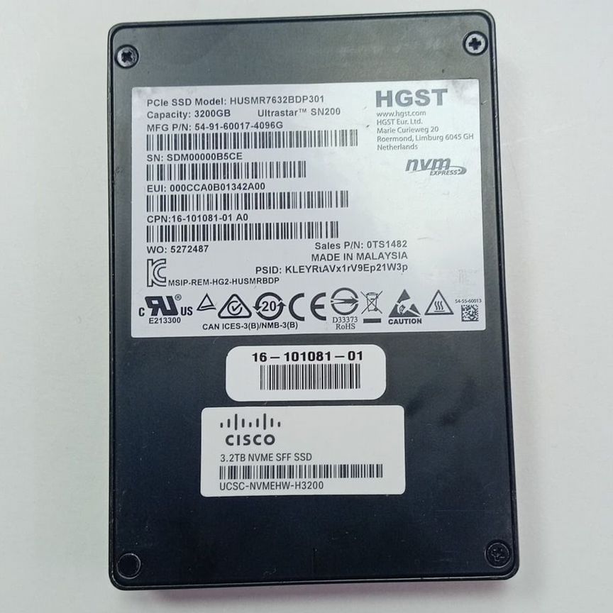 [HUSMR7664BDP301] 3.2 Tb Hgst Husmr7632bdp301 Husmr7664bdp301