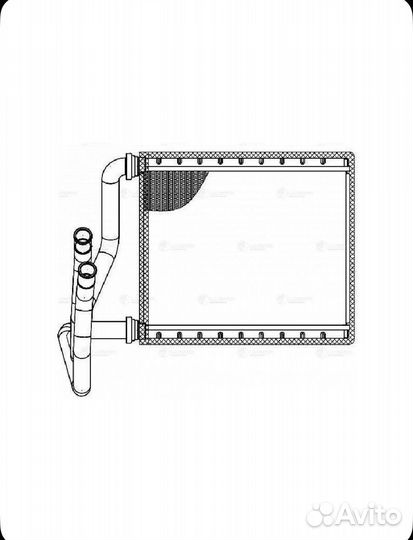 Luzar Радиатор отопителя салона, арт. LRH1918