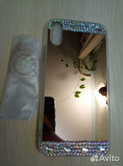 Чехол iPhone XS со стразами