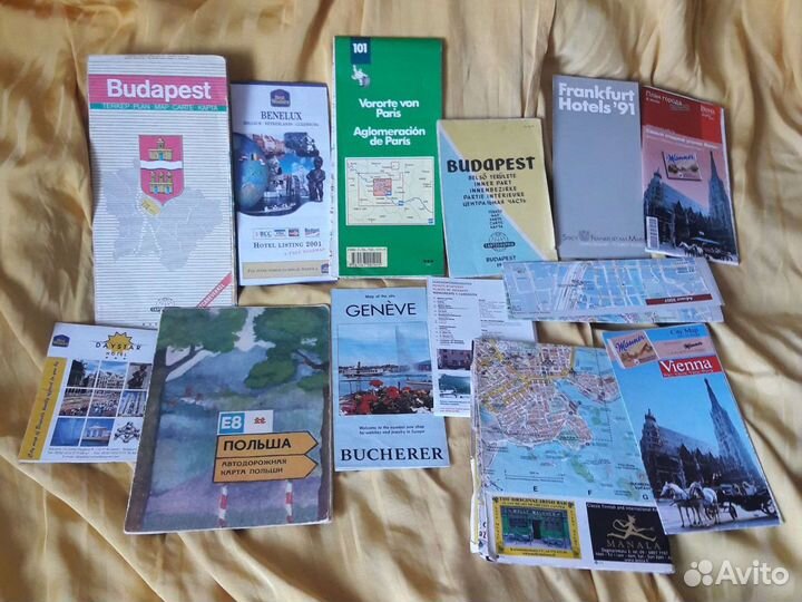 Путеводители, карты,схемы зарубежные.50-90х гг