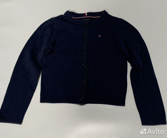 Школьная фотма рубашка и кардиган Tommy Hilfiger