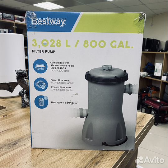 Картриджный фильтр-насос BestWay 58386 BW 3028 л/ч