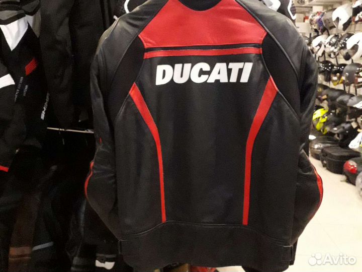 Мотокуртка мужская кожа Dainese Ducati 52р