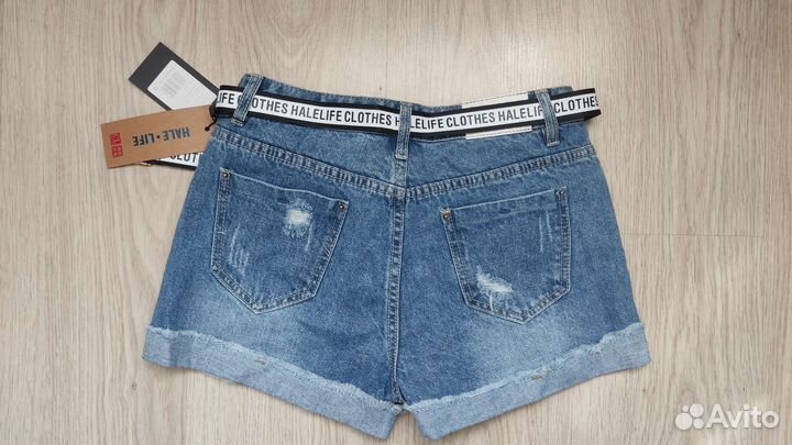 Шорты новые с поясом
