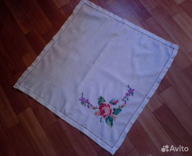 Покрывало накидка на тумбочку подушку тюль СССР