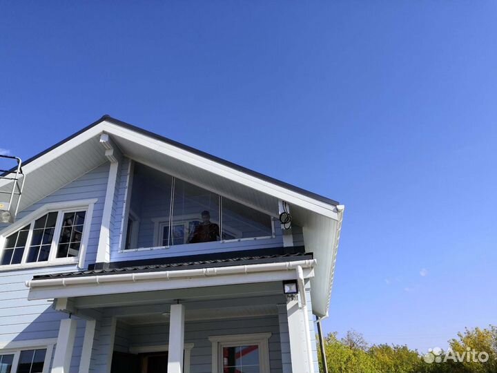 Мягкие (гибкие) окна на балкон (белый пвх)