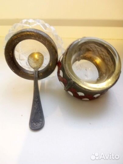 Солонка серебро и значки