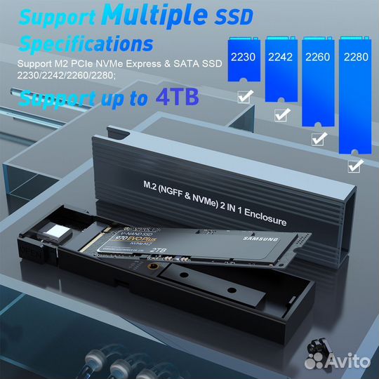 Переходник USB 3.1 / M.2 nvme ngff SATA